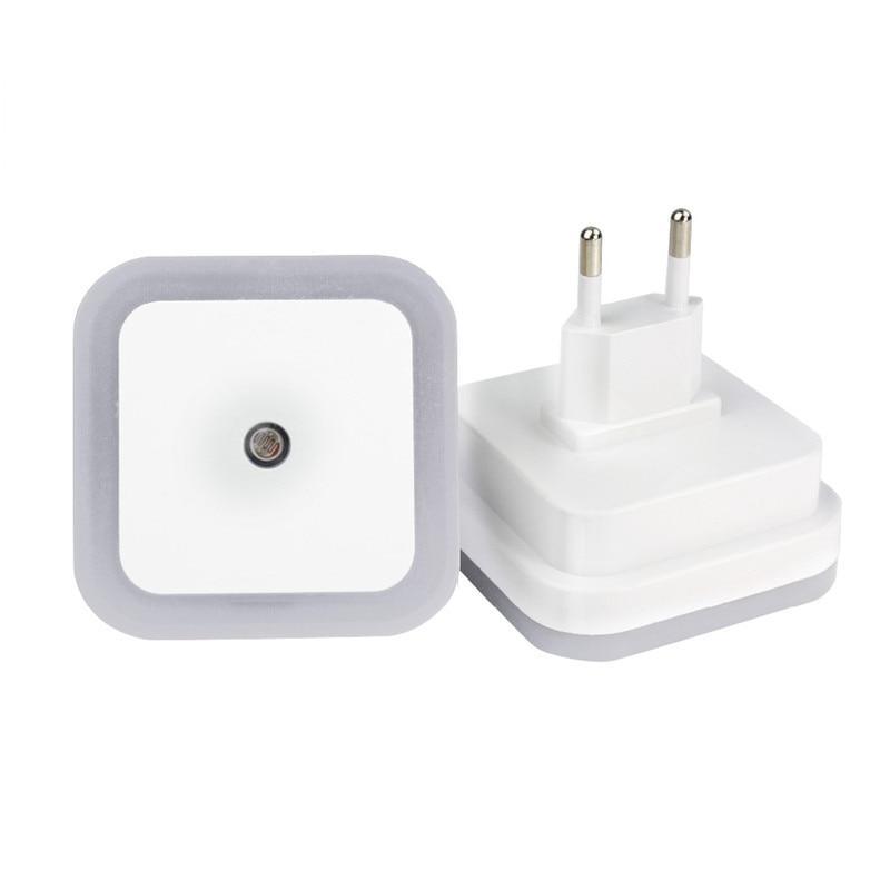 Veilleuse LED sans fil STEVVEX avec prise EU et US Mini veilleuses carrées pour chambre de bébé, couloir, lampe polyvalente