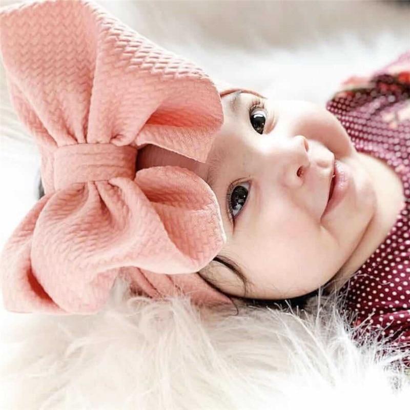 Bandeau de tête réglable de luxe moderne avec grand nœud pour bébé, bandeaux à nœud supérieur, turban pour cheveux avec nœud surdimensionné pour nouveau-nés, pour filles