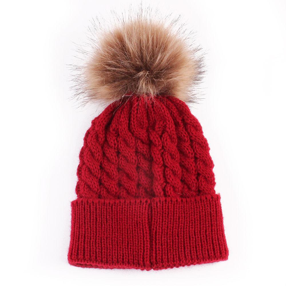 Bonnet tricoté au crochet unisexe tendance et moderne pour bébés filles - Chapeau d'hiver chaud pour enfants