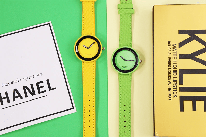 Montre en cuir pour femme et fille – Montre simple