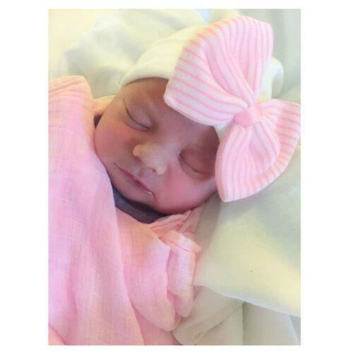 Nouveau-né tout-petit enfants garçons filles turban coton bonnet hiver casquette adaptée aux bébés filles enfants
