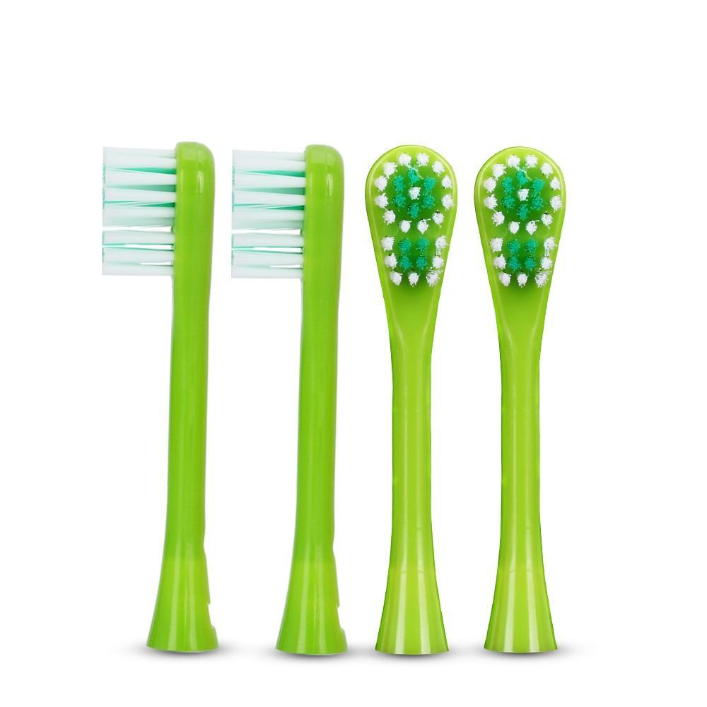 Brosse à Dents Électrique de Dessin Animé pour Enfants, Têtes Double Face Brosse à Dents Électrique ou Brosse de Rechange, Brosse Électrique Parfaite pour Enfants