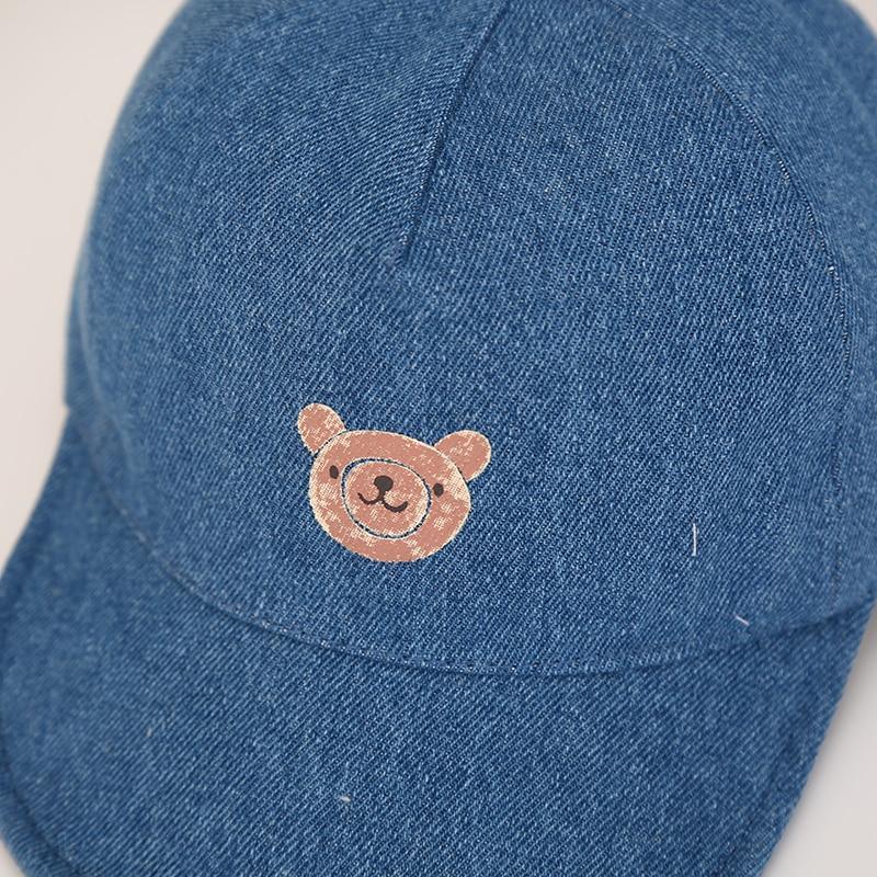 Chapeau de soleil de luxe d'été pour nouveau-né, béret en coton, chapeau de dessin animé à rayures d'ours, casquette de baseball Snapback, chapeaux pour bébés filles et garçons
