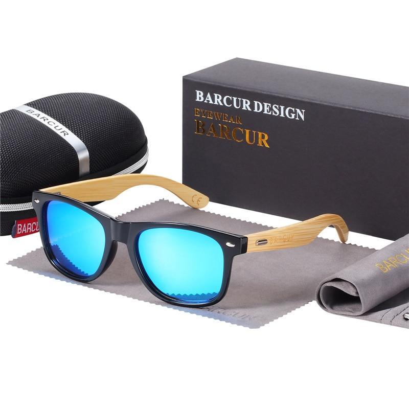Lunettes de soleil classiques en bambou polarisées faites à la main, naturelles, pour hommes et femmes, lunettes de soleil en bois Oculos de sol masculino avec protection UV400 pour les yeux