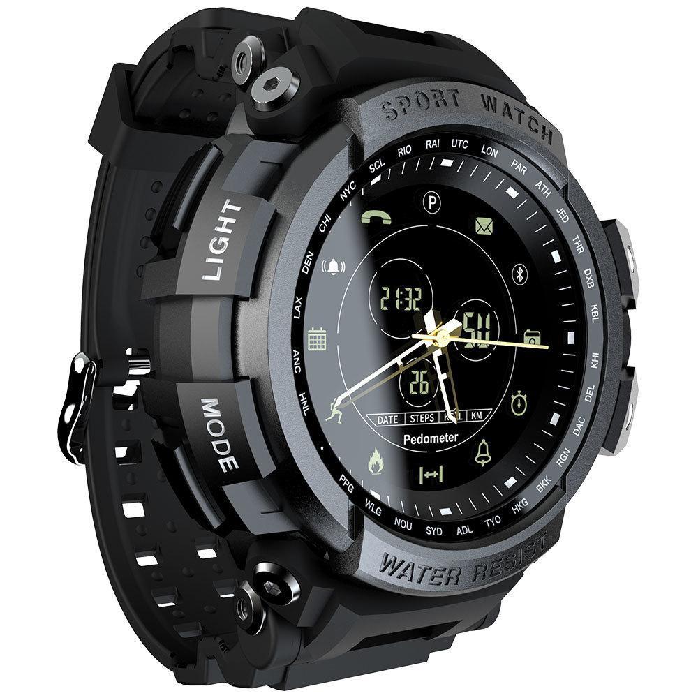 Montre connectée de sport moderne professionnelle étanche 5ATM avec rappel d'appel Bluetooth et affichage numérique pour systèmes iOS et Android