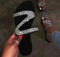 2021 Bling Bling Claquettes Femme Pantoufles pour Plage d'Été