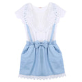 Bébé fille à volants T-shirt haut et robe à bretelles Tenue mignonne Ensemble de vêtements Cadeau parfait Design unique