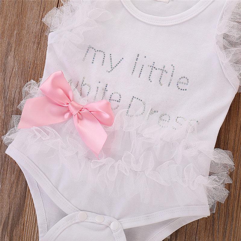 Combinaisons bébé fille sans manches Vêtements bébé d'été Tenue nouveau-né barboteuse pour filles