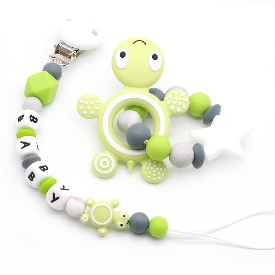 Chaînes de sucette modernes faites à la main pour bébés - en silicone - pour attacher à la sucette