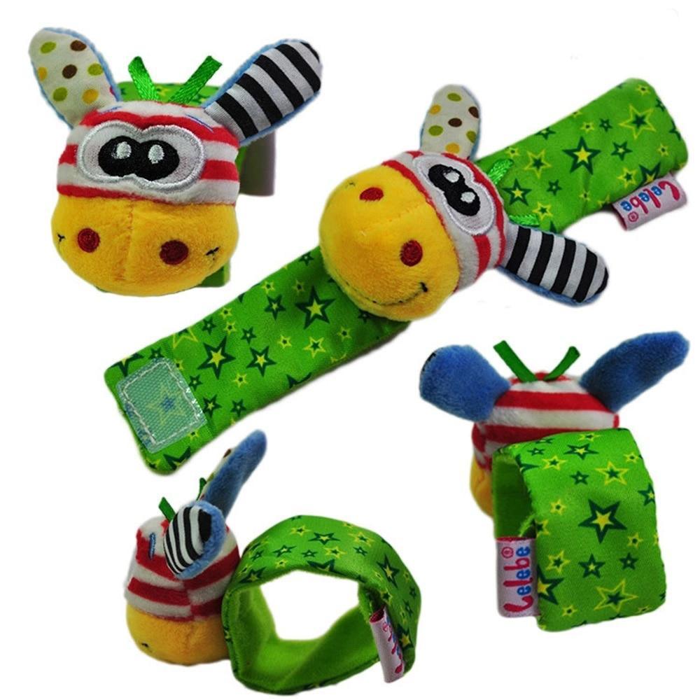 Hochets à main en peluche douce pour bébé, jouets hochets pour nouveau-né, hochets à main style animal pour bébés et enfants