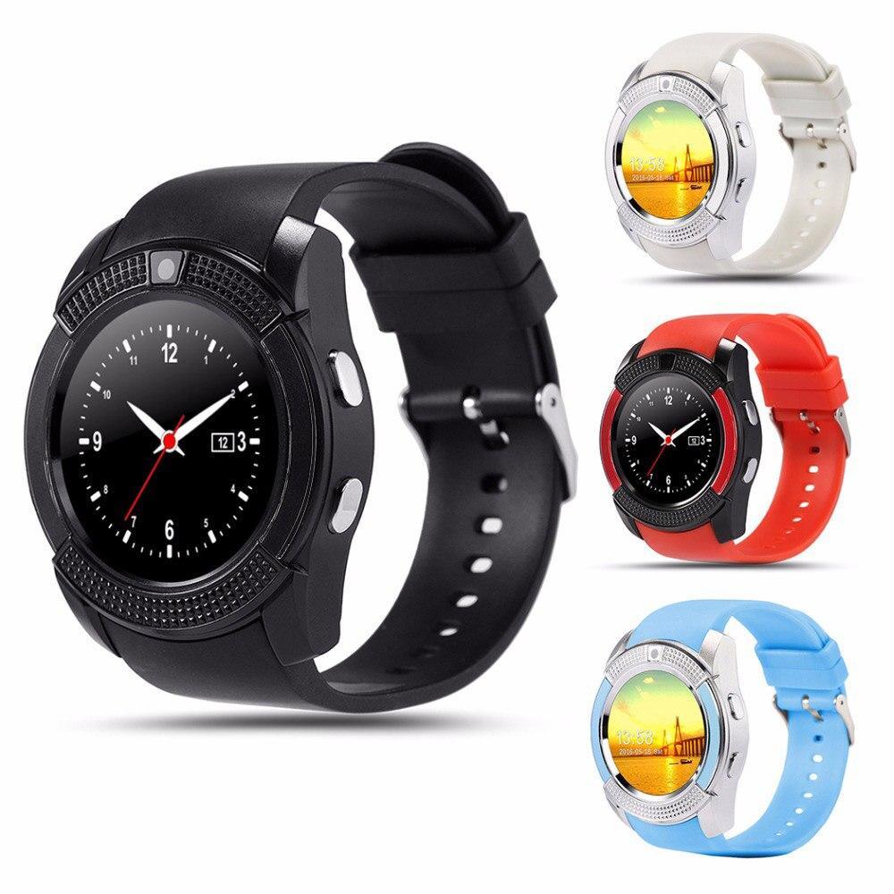Montre intelligente de sport célèbre avec carte SIM pour systèmes Android et IOS avec caméra, appels, composition d'appels et moniteur de fréquence cardiaque.