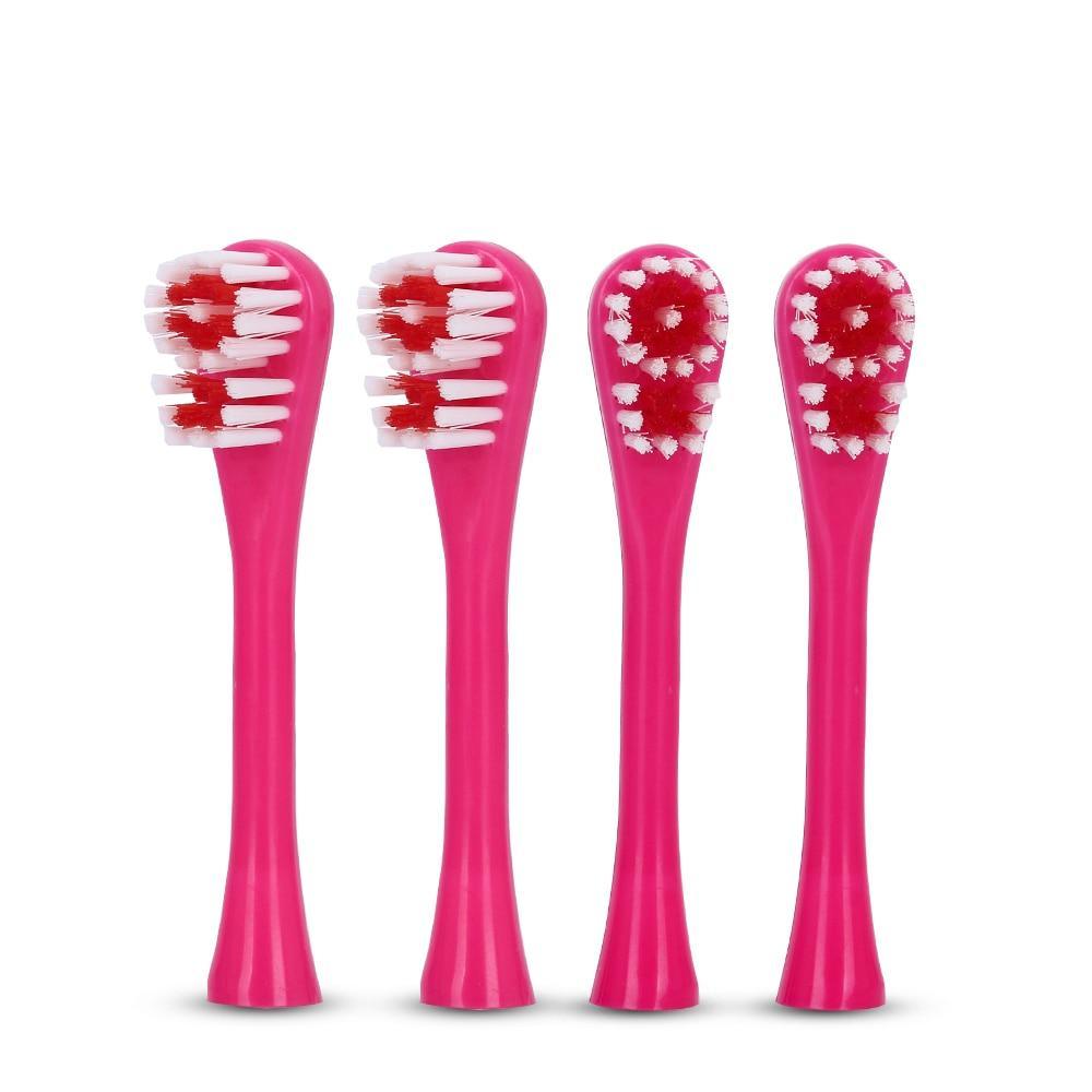 Brosse à Dents Électrique de Dessin Animé pour Enfants, Têtes Double Face Brosse à Dents Électrique ou Brosse de Rechange, Brosse Électrique Parfaite pour Enfants