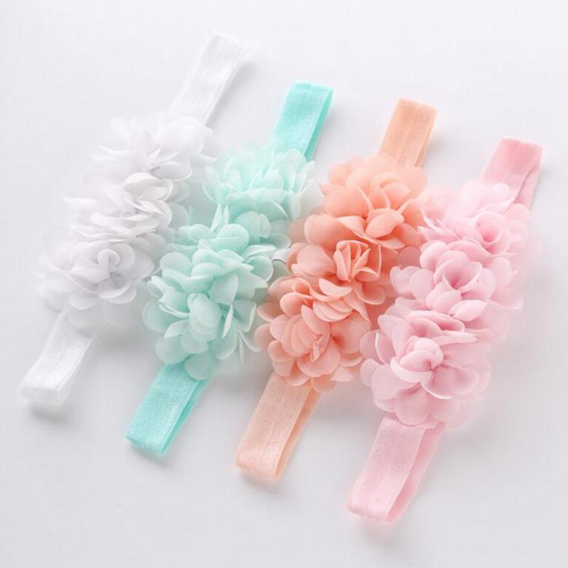 Bandeaux modernes pour bébé avec fleurs et nœuds pour bébés filles, bandeaux turban pour nouveau-nés