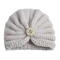 Bonnet tricoté à la main pour bébé, couleur bonbon, pour filles, bonnet turban pour nouveau-né