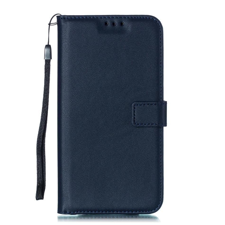 Étui Portefeuille en Cuir Couleur Unie pour iPhone 14 XS MAX 11 Pro 12 mini 13 Housse à Rabat Fente pour Cartes Étui de Téléphone Portable Portefeuille Étui de Téléphone Portable Housse à Rabat en Cuir Portefeuille Étui Protecteur Coloré
