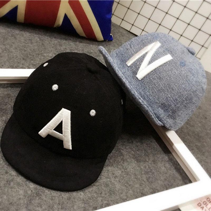 Bébé Garçon Chapeau Lettre Enfants Casquette de Baseball Coton Réglable Chapeaux de Soleil Filles Casquettes à Visière Été Hiver Design Moderne
