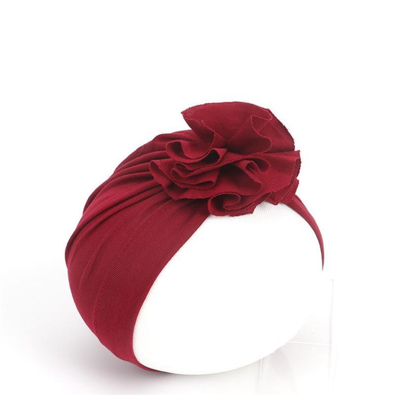 Nouveau Chapeau de Bébé Fleur Élégant Mode Nouveau-né Élastique Turban pour Filles au Design Moderne