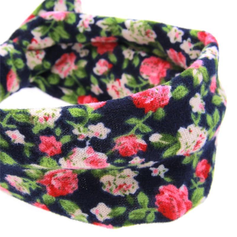 Bandeaux de luxe modernes Turban Bandeau Cheveux Accessoires Oreilles Imprimé Fleurs Couvre-chef Nœud Papillon Neuf Pour Enfants