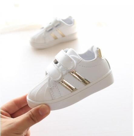Chaussures de marche souples et décontractées pour bébés et tout-petits, semelle antidérapante, unisexe, noir, rouge, doré