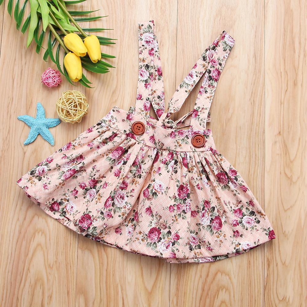 Robe Tutu à Bretelles de Soirée sans Manches à Imprimé Floral pour Filles, Vêtements d'Été Modernes et de Luxe pour Petites Filles et Bébés