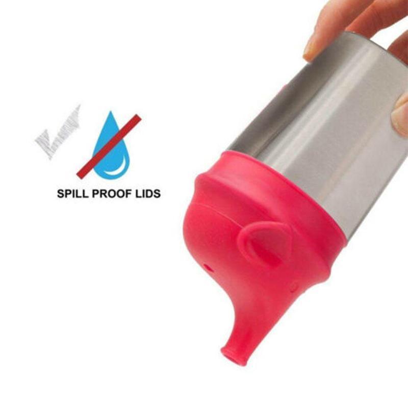 Forme animale durable, forte aspiration, couvercle de biberon à bec, gobelet, bouchons anti-déversement pour bouteille, prise facile pour bébé