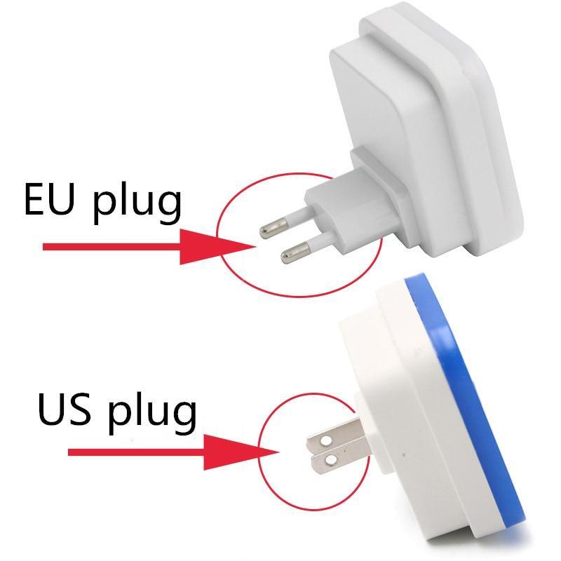 Veilleuse LED sans fil STEVVEX avec prise EU et US Mini veilleuses carrées pour chambre de bébé, couloir, lampe polyvalente