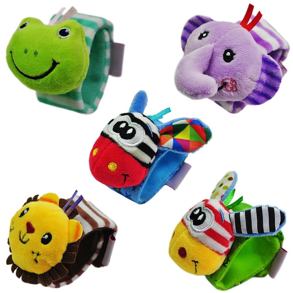 Hochets à main en peluche douce pour bébé, jouets hochets pour nouveau-né, hochets à main style animal pour bébés et enfants