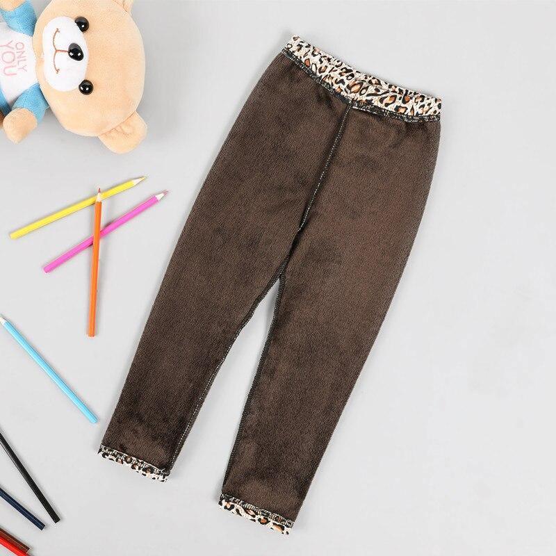 Legging bébé fille épais chaud à pois, pantalon léopard pour enfant fille, pantalon en velours côtelé fleuri vintage pour enfants filles