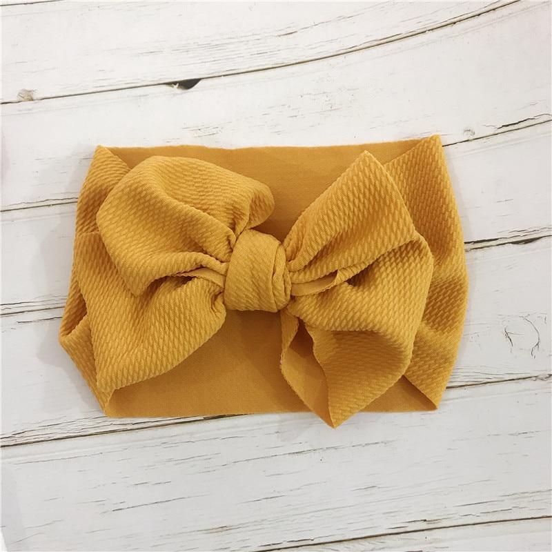Bandeau de tête réglable de luxe moderne avec grand nœud pour bébé, bandeaux à nœud supérieur, turban pour cheveux avec nœud surdimensionné pour nouveau-nés, pour filles