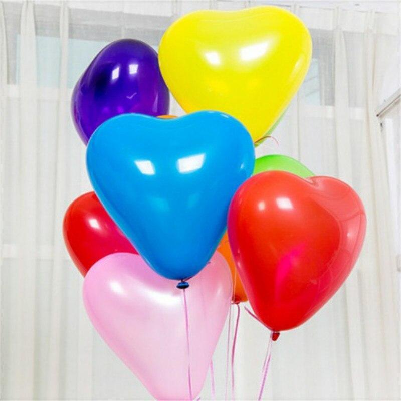 Lot de 100 ballons rouges et roses de 10 pouces en forme de cœur pour mariage, fête et célébration, ballons gonflables en latex à l'hélium pour la Saint-Valentin et anniversaire