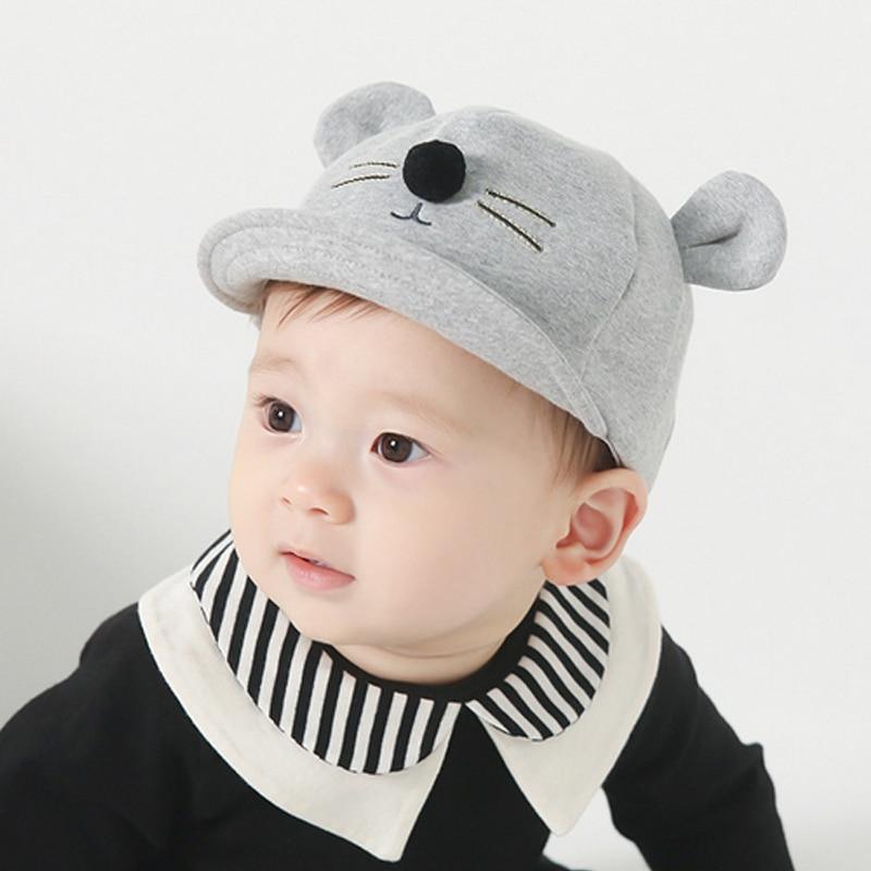 Chapeau Bébé Fille Garçon Nouveau-né Enfant en bas âge Casquette Fille Garçon Unisexe Coton Casquette de baseball Chapeaux de soleil au design moderne nouveau