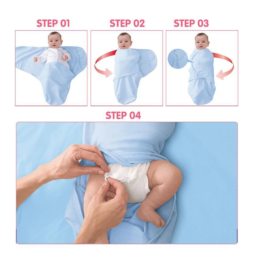 Enveloppe de couverture d'emmaillotage pour bébé nouveau-né en coton moderne pour bébés et enfants