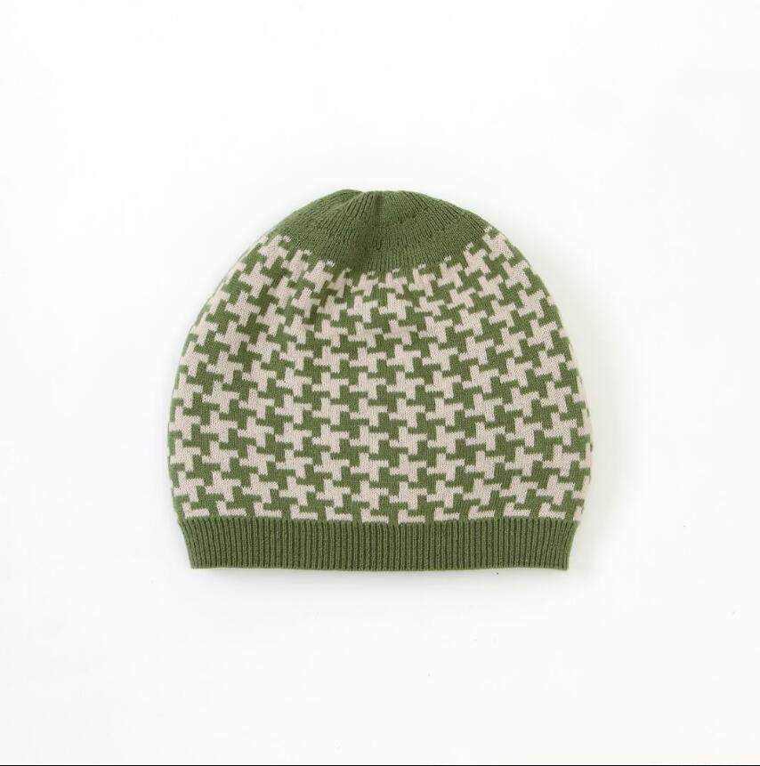 Grenouillère en coton tricotée pour nouveau-né avec bonnet à carreaux, combinaison pour bébés filles et garçons