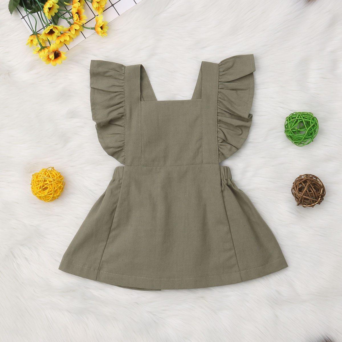 Robe de soirée princesse mignonne à volants colorés d'été pour bébé fille