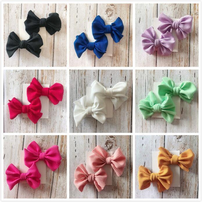 Pince à nœud moderne faite à la main pour accessoires de cheveux de bébé fille, barrettes à nœud pour tout-petages