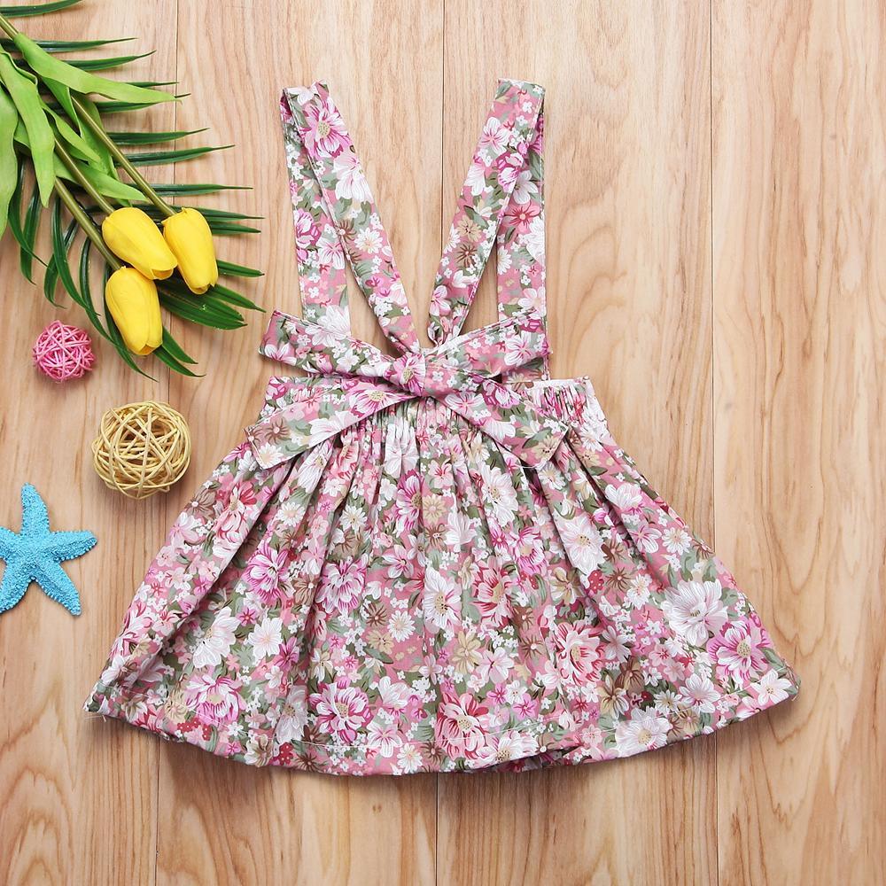 Robe Tutu à Bretelles de Soirée sans Manches à Imprimé Floral pour Filles, Vêtements d'Été Modernes et de Luxe pour Petites Filles et Bébés