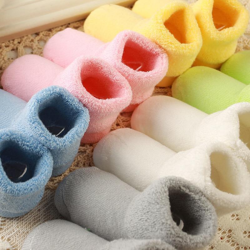 Chaussettes de sol antidérapantes durables en coton pour nouveau-né, pour bébé garçon et bébé fille, cadeau parfait pour une fête prénatale