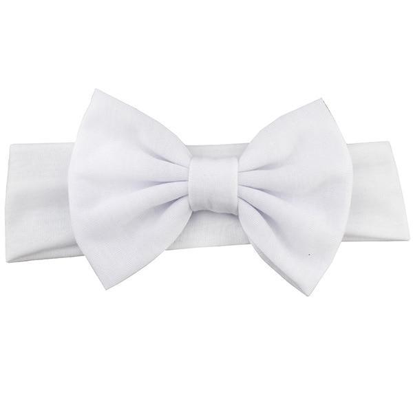 Bandeau élastique en coton pour nouveau-né fille, couleur unie, nœud, bandeau pour enfant, bandeau pour bébé avec nœud pour enfants