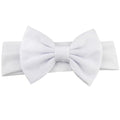 Bandeau élastique en coton pour nouveau-né fille, couleur unie, nœud, bandeau pour enfant, bandeau pour bébé avec nœud pour enfants