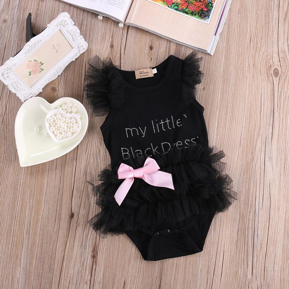 Combinaisons bébé fille sans manches Vêtements bébé d'été Tenue nouveau-né barboteuse pour filles