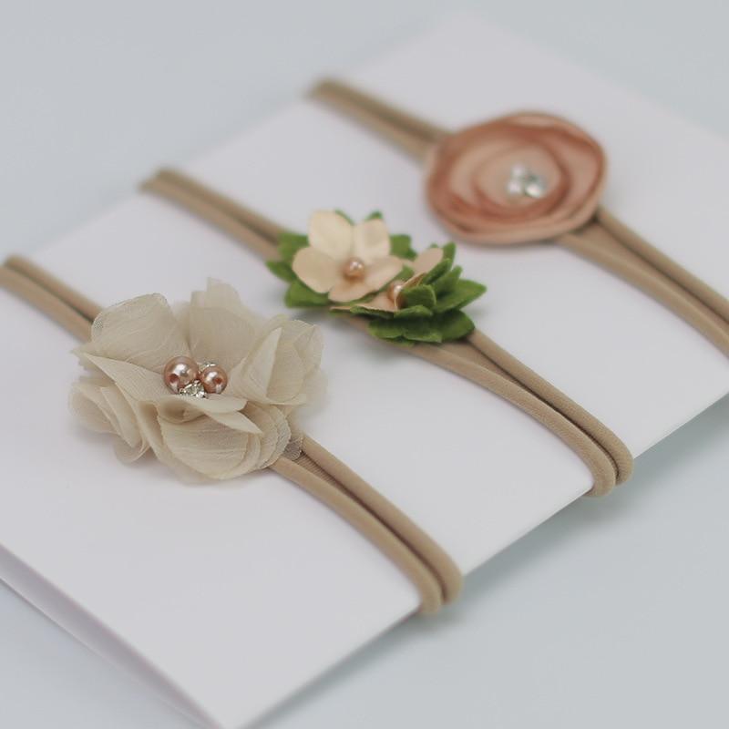 Bandeau Bébé Luxe Moderne Couronne Fleur Nœuds Bandeau Cheveux Bébé Fille Bandeaux Nouveau-né Accessoires Cheveux Bandeau Élastique Bébé