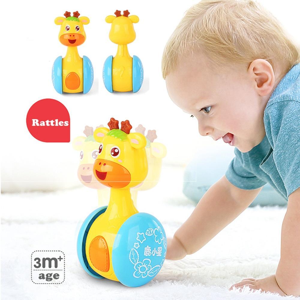 Bébé Hochets Culbuto Jouets Bébé Douce Musique de Clochette Culbuto Jouets Éducatifs Apprentissage Clochette Bébé Jouets Pour Enfants
