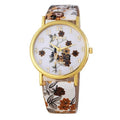 Montre femme en cuir PU Montres à quartz pour femmes Montre de sport femme Montre à quartz pour filles et femmes