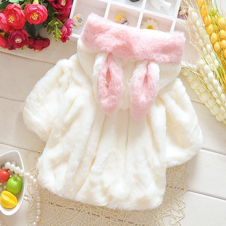 Vestes pour bébés filles Mignonnes à capuche Princesse Manteau chaud en fourrure pour enfants Vêtements d'extérieur pour filles Manteau en coton moderne pour bébés et enfants