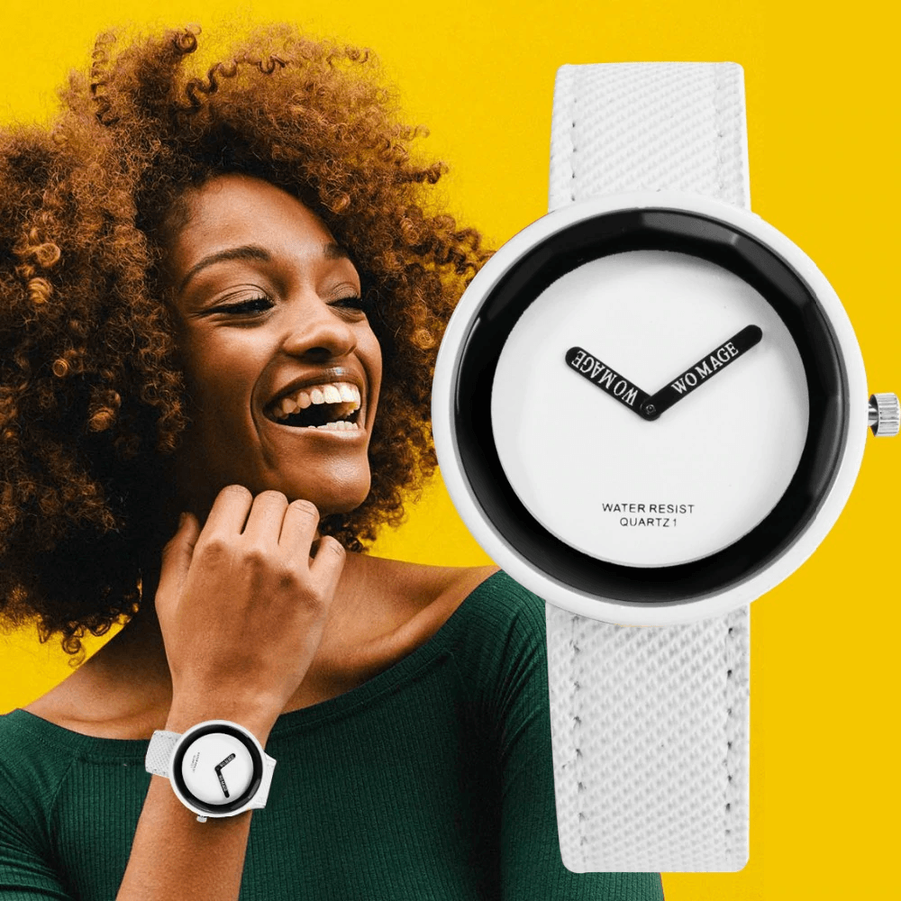 Montre en cuir pour femme et fille – Montre simple