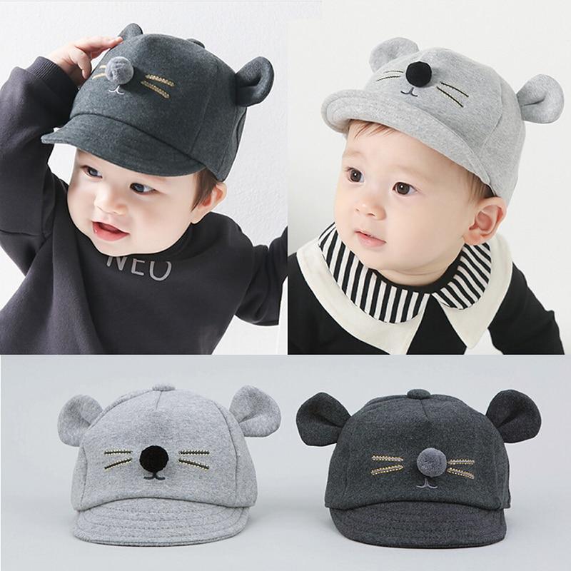 Chapeau Bébé Fille Garçon Nouveau-né Enfant en bas âge Casquette Fille Garçon Unisexe Coton Casquette de baseball Chapeaux de soleil au design moderne nouveau