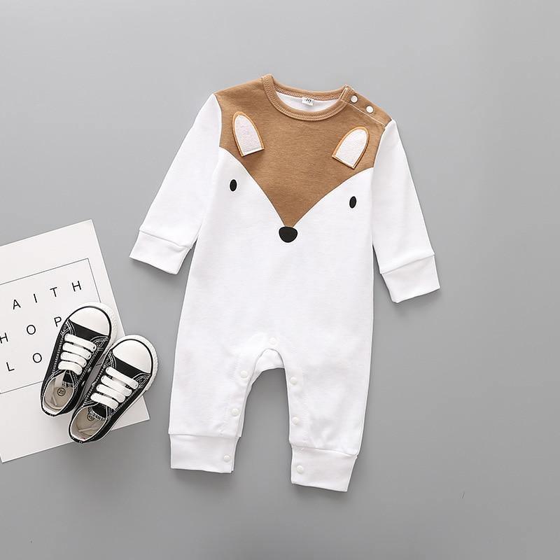 Mode Tendance Stevvex Animaux Mignons Barboteuse Printemps Vêtements Bébé Naissance Enfants Manches Longues Sous-Vêtements Coton Vêtements Garçons Barboteuse Pour Enfants