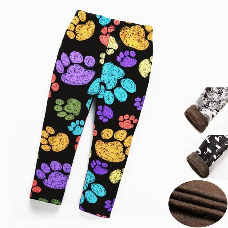 Legging Épais Luxe Moderne Enfant Fille Garçon Automne Hiver Pantalon Doublé Bébé Fille Garçon Vêtement Enfant Fille