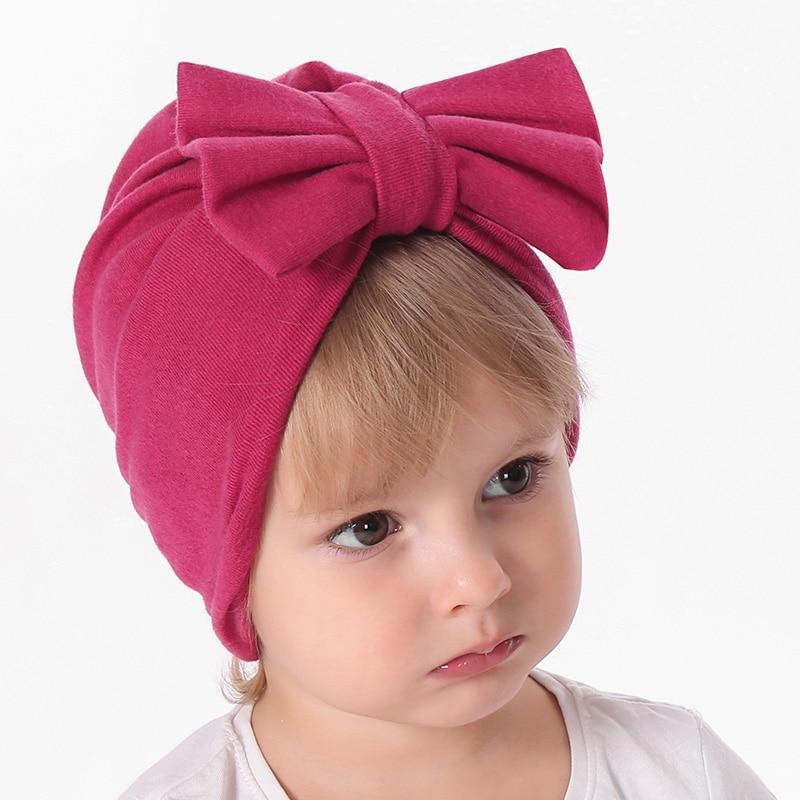 Bébé Turban Fille Chapeau Moderne Tendance Grand Nœud Bonnet Accessoires De Style Original