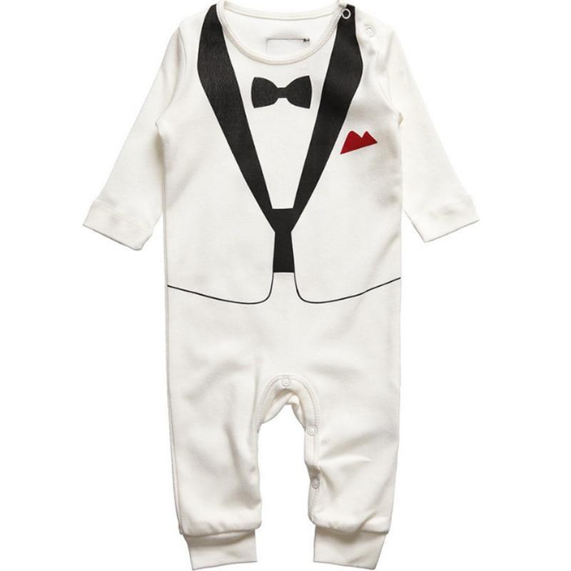Barboteuses pour bébés garçons, combinaisons à manches longues pour nouveau-nés, barboteuses en coton pour garçons, tenues modernes pour garçons
